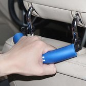 Autostoel hoofdsteun zachte veiligheid handgreep houder hanger met haken (blauw)