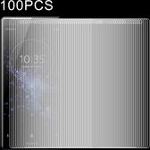 100 stuks 0,26 mm 9H 2,5D film van gehard glas voor Sony Xperia XZ2 Premium