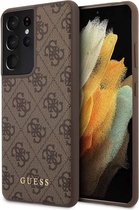 Bruin hoesje van Guess - Backcover - Samsung Galaxy S21 Ultra - 4G