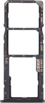 SIM-kaartlade + SIM-kaartlade + Micro SD-kaartlade voor Huawei Y5p (zwart)