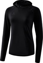 Erima Longsleeve met Capuchon Dames Zwart Maat 42