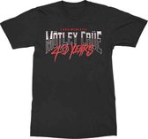 Motley Crue - 40 Years Heren T-shirt - L - Zwart