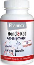 Pharmox Hond & Kat Groenlipmossel | Helpt gewrichten gezond te houden | Voor soepele spieren | 100% Natuurlijk | 60 capsules