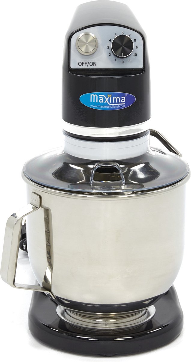 Maxima Planeetmenger 7 L Tot 2 Kg Deeg Zwart - RVS Mengkom - 11 Snelheden - Keukenmachine - Standmixer - Keukenrobot - 7 liter van Maxima — afbeelding 5