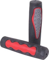 Handvatset MTB ergonomisch - zwart / rood