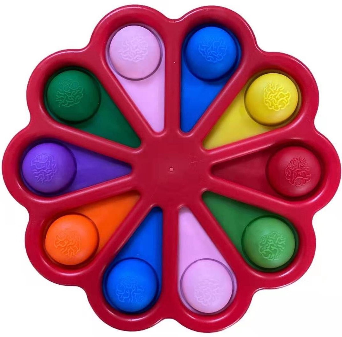 Pop It Fidget Toys Simple Dimple - Jouets Anti Stress Rouge - Vu sur TikTok