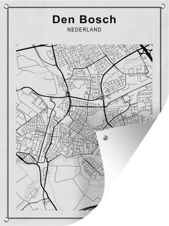 Stadskaart - Zwart Wit - Den Bosch