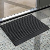 HAMAT Outline Borstelmat – Donkergrijs – 60x90 cm – Dikte 2.2 cm – Aluminium Profiel – Slijtvaste deurmat voor buiten – Robuuste schraapmat – Duurzaam deurmat van hoge kwaliteit