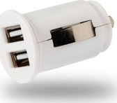 Grab 'n Go 12V USB head (excl USB cable) met 2 USB poorten - 2,1 Amp - wit