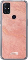 6F hoesje - geschikt voor OnePlus Nord N10 5G -  Transparant TPU Case - Sandy Pink #ffffff