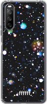 6F hoesje - geschikt voor Sony Xperia 10 III -  Transparant TPU Case - Galactic Bokeh #ffffff