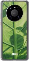 6F hoesje - geschikt voor Huawei P40 Pro -  Transparant TPU Case - Leaves Macro #ffffff