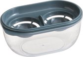 WiseGoods Luxe Eischeider - Eiersplitser - Scheiden Eidooier & Eiwit - Ei Splitser - Keukengerei - Met Opvangbakje - Grijs