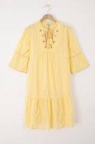 Sissy-Boy - Gele jurk met geborduurde details