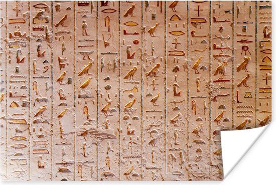 Poster Hiërogliefen in Egypte - 30x20 cm