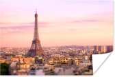 Vue de Paris avec la Tour Eiffel s'élevant au-dessus Poster 30x20 cm - petit - Tirage photo sur Poster (décoration murale salon / chambre) / Poster villes européennes