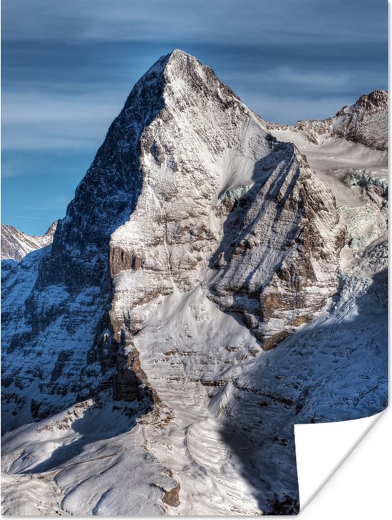 Vue du Schilthorn sur l' Eiger Suisse Poster 30x40 cm - petit - Tirage photo sur Poster (décoration murale salon / chambre)
