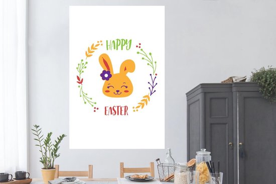 Citation De Pasen Happy Paques Avec Le Lapin De Paques 1x180 Cm Xxl Groot Format Bol Com