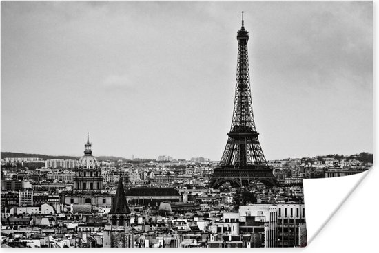 Poster Paris Skyline 120x80 cm - Tirage photo sur Poster (décoration murale  salon /