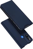 Voor Motorola Moto E7 Power DUX DUCIS Skin Pro Series Horizontale Flip PU + TPU lederen tas met houder en kaartsleuven (blauw)