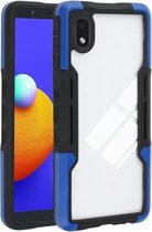 Voor Samsung Galaxy A01 Core TPU + pc + acryl 3 in 1 schokbestendige beschermhoes (blauw)