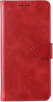 Calf Texture Horizontal Flip Leather Case voor Sony Xperia XA2 Ultra, met houder & kaartsleuven & portemonnee (rood)