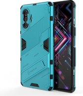 Voor Geschikt voor Xiaomi Redmi K40 Gaming Punk Armor 2 in 1 PC + TPU Shockproof Case met onzichtbare houder (blauw)