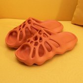 Dames Hole Wave Home Indoor Slippers, Maat: 37-38 (Caramel)