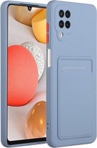 Voor Samsung Galaxy M12 kaartsleuf ontwerp schokbestendig TPU beschermhoes (grijs)