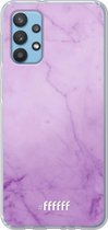 6F hoesje - geschikt voor Samsung Galaxy A32 4G -  Transparant TPU Case - Lilac Marble #ffffff