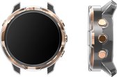 kwmobile 2x Hoes voor geschikt voor Suunto 7 Smartwatch - Siliconenhoes voor sporthorloge transparant
