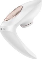 Satisfyer Pro 4 Couples - Luchtdruk Koppels Vibrator  - Wit/Brons