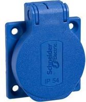 Schneider Electric PKS52B Prise encastrée IP54, IK08 Blauw