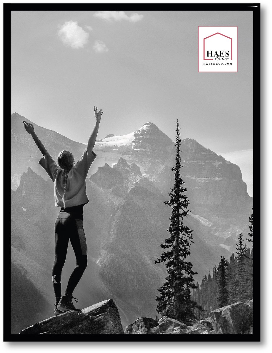 HAES deco Kunststof fotolijst 30x40 zwart Easy Frame - EF5B