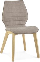Alterego Stoffen design stoel 'LINDA' in Scandinavische stijl