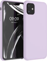 kwmobile telefoonhoesje voor Apple iPhone 11 - Hoesje met siliconen coating - Smartphone case in mauve