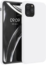 kwmobile telefoonhoesje voor Apple iPhone 11 Pro - Hoesje met siliconen coating - Smartphone case in wit
