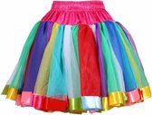 Luxe petticoat 2 laagse multicolor