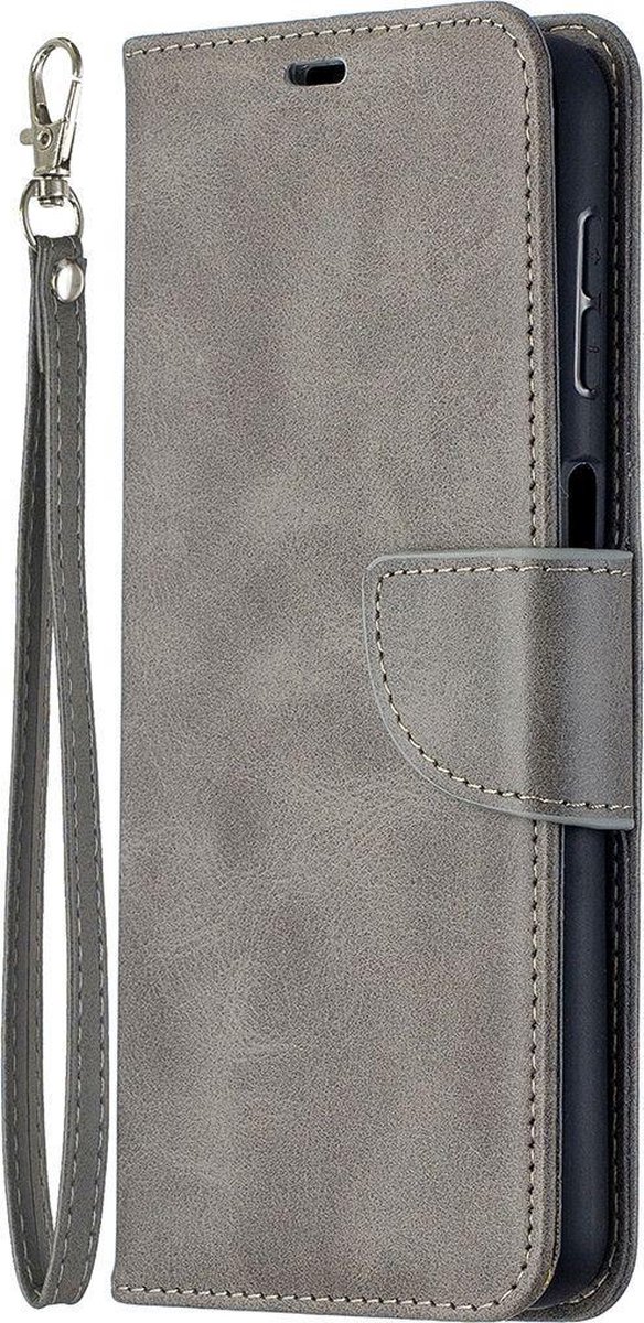 Mobigear Telefoonhoesje geschikt voor Samsung Galaxy A32 5G Hoesje | Mobigear Excellent Bookcase Portemonnee | Pasjeshouder voor 3 Pasjes | Telefoonhoesje voor Pinpas / OV Kaart / Rijbewijs - Grijs