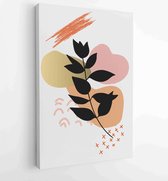 Botanical and gold abstract wall arts vector collection. 1 - Moderne schilderijen – Vertical – 1880160748 - 80*60 Vertical