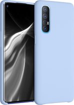 kwmobile telefoonhoesje voor Oppo Find X2 Neo - Hoesje met siliconen coating - Smartphone case in mat lichtblauw