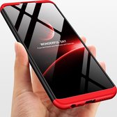 Xiaomi Redmi 8A Hoesje - Mobigear - 360 Serie - Hard Kunststof Backcover - Zwart / Rood - Hoesje Geschikt Voor Xiaomi Redmi 8A
