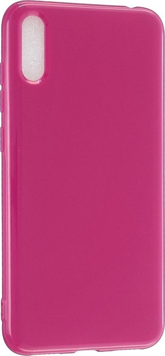 Mobigear Hoesje geschikt voor Huawei Y7 Pro (2019) Telefoonhoesje Flexibel TPU | Mobigear Colors Backcover | Y7 Pro (2019) Case | Back Cover - Rood