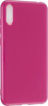 Huawei Y7 Pro (2019) Hoesje - Mobigear - Color Serie - TPU Backcover - Rood - Hoesje Geschikt Voor Huawei Y7 Pro (2019)
