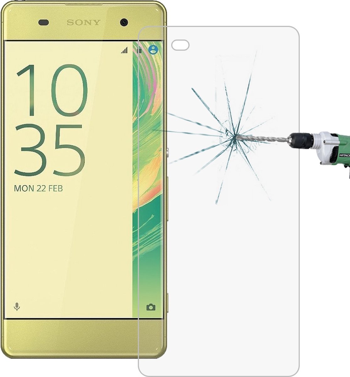 Mobigear Screenprotector geschikt voor Sony Xperia XA Glazen | Mobigear Screenprotector - Case Friendly