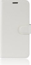 Xiaomi Mi 8 Hoesje - Mobigear - Classic Serie - Kunstlederen Bookcase - Wit - Hoesje Geschikt Voor Xiaomi Mi 8