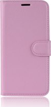 Samsung Galaxy J6 Plus (2018) Hoesje - Mobigear - Classic Serie - Kunstlederen Bookcase - Roze - Hoesje Geschikt Voor Samsung Galaxy J6 Plus (2018)