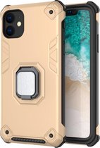 Apple iPhone 11 Pro Hoesje - Mobigear - Armor Ring Serie - Hard Kunststof Backcover - Goud - Hoesje Geschikt Voor Apple iPhone 11 Pro