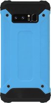 WLONS Rubber Kunststof Bumper Case Hoesje Geschikt Voor Samsung Galaxy Note 8 - Blauw