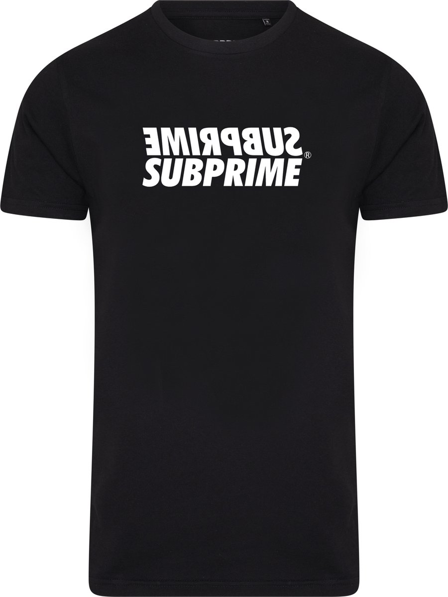 Subprime - Heren Tee SS Shirt Mirror Black - Zwart - Maat M